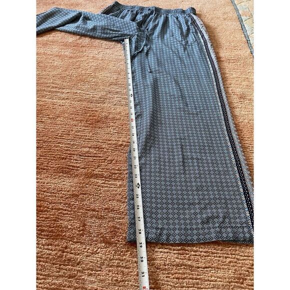 Crown Ivy Pants M PocketsPull On Colorful Paisley Lined Wide Leg Palazzo Boho - Picture 6 of 10